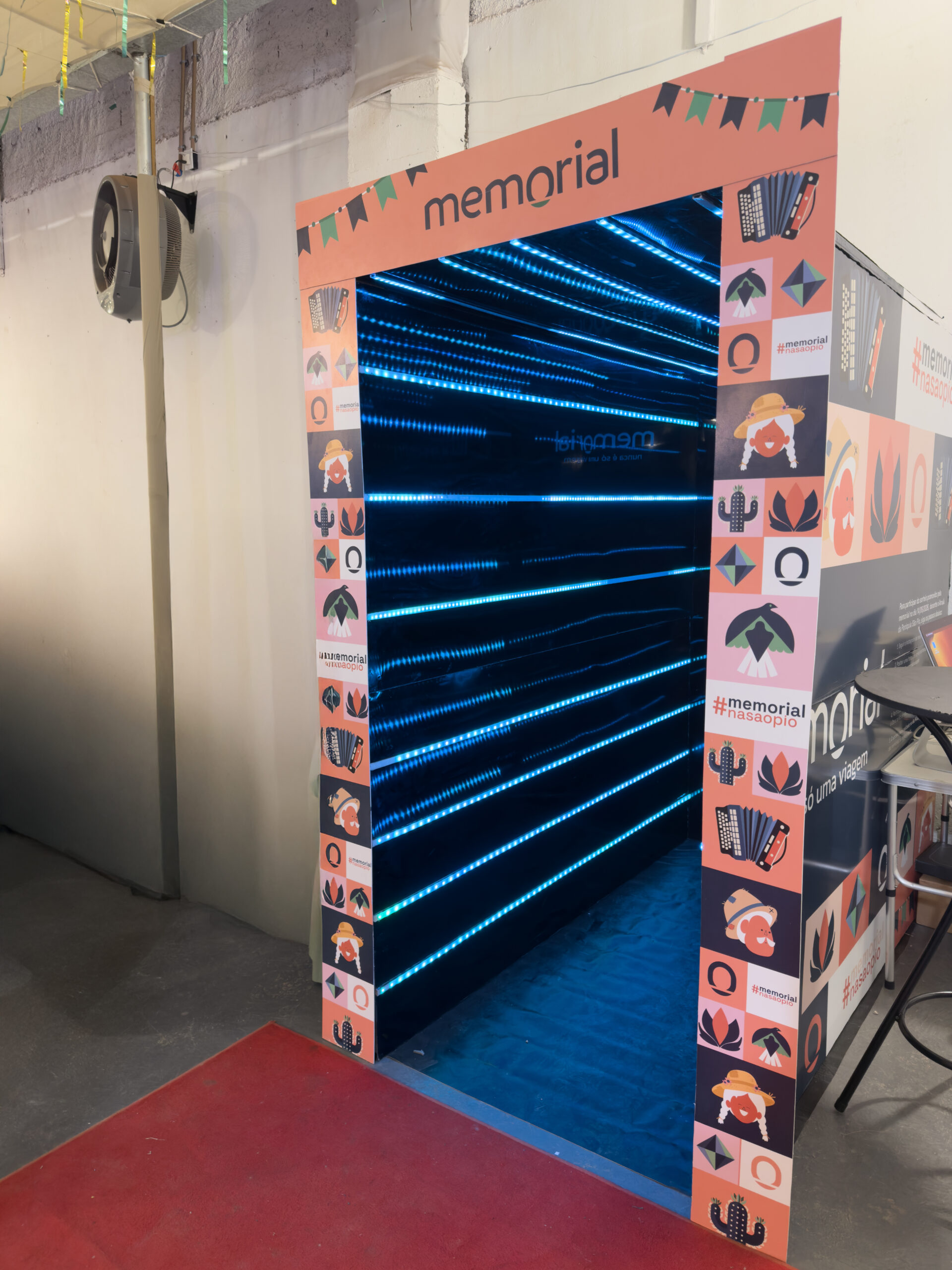 tunel de led 2mt personalizado